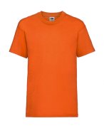 Goedkope oranje kinder T-shirt Fruit of the Loom Valueweight